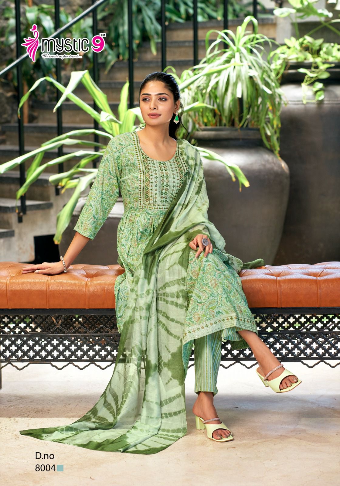 Sara Vol 8 By Mystic 9 Rayon Printed Kurti With Bottom Dupatta Wholesale Market In Surat